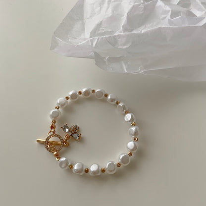 Chelsea Pearl Pendant Bracelet