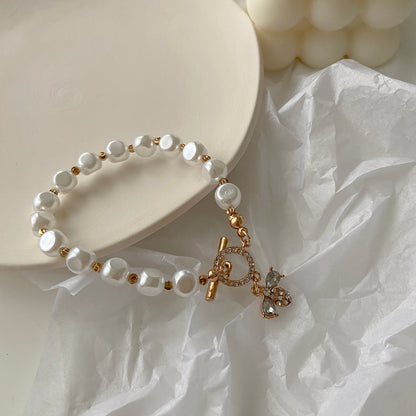 Chelsea Pearl Pendant Bracelet