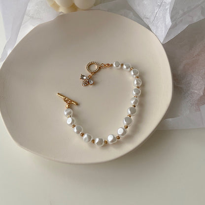 Chelsea Pearl Pendant Bracelet