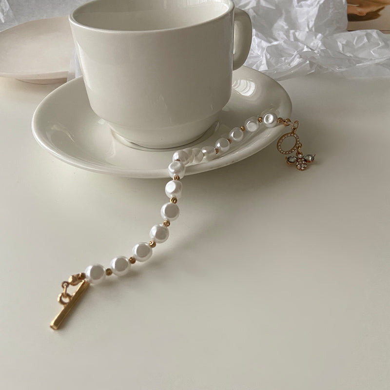 Chelsea Pearl Pendant Bracelet